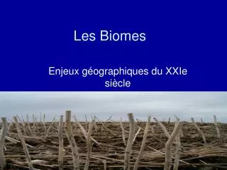 les biomes
