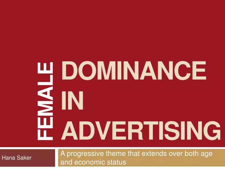 dominance in advertising