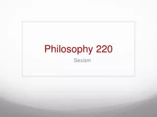 Philosophy 220