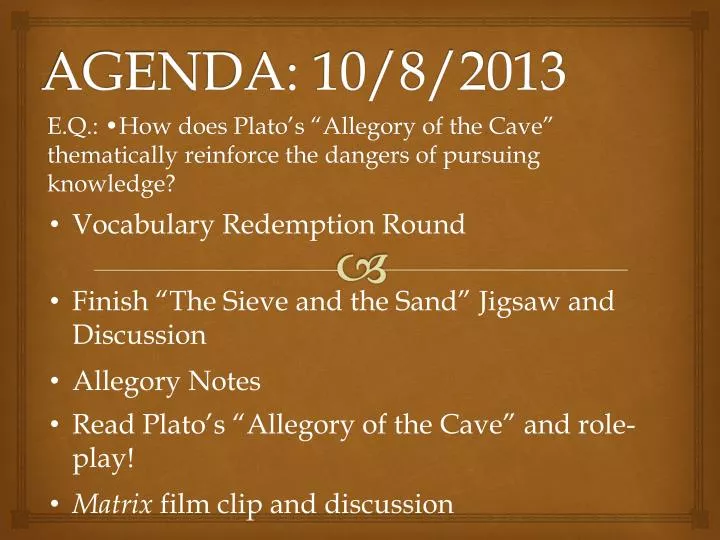 agenda 10 8 2013