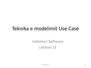 teknika e modelimit use case