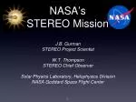 NASA ’ s STEREO Mission