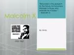 Malcolm X - slide 1