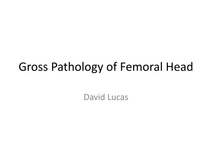 gross pathology of femoral head