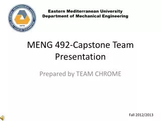 MENG 492-Capstone Team Presentation