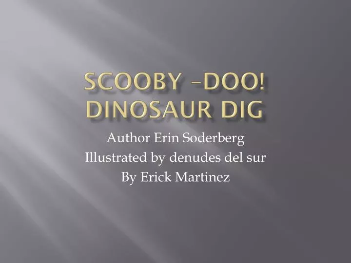 scooby doo dinosaur dig