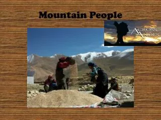 Mountain People