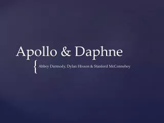 Apollo &amp; Daphne