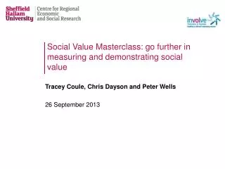 Social Value Masterclass: go further in measuring and demonstrating social value