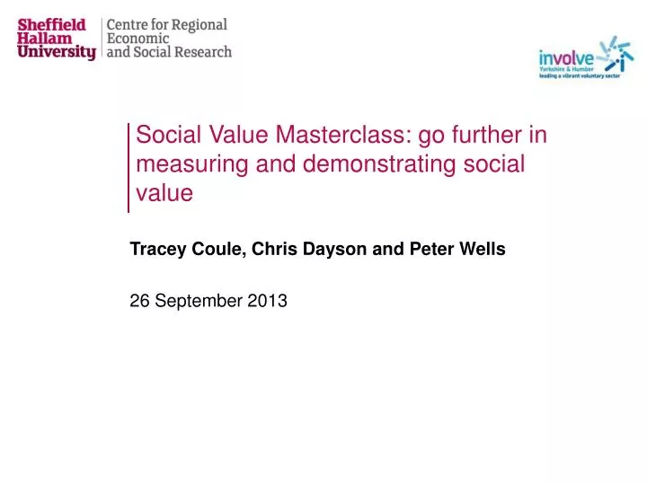 social value masterclass go further in measuring and demonstrating social value