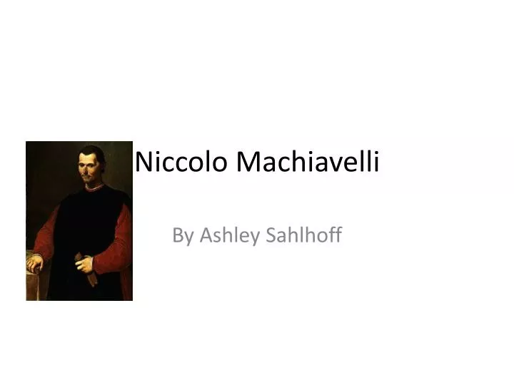 niccolo machiavelli