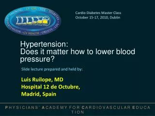 Hypertension: Does it matter how to lower blood pressure?