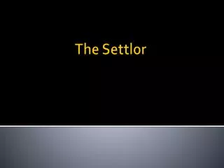The Settlor