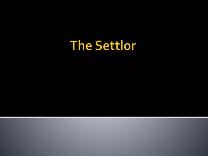the settlor