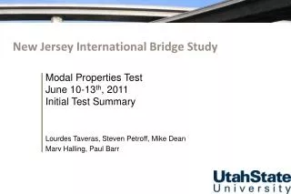 New Jersey International Bridge Study