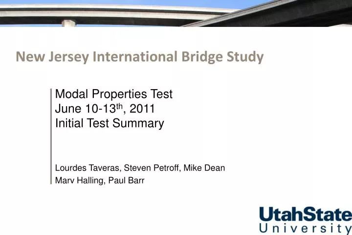 new jersey international bridge study