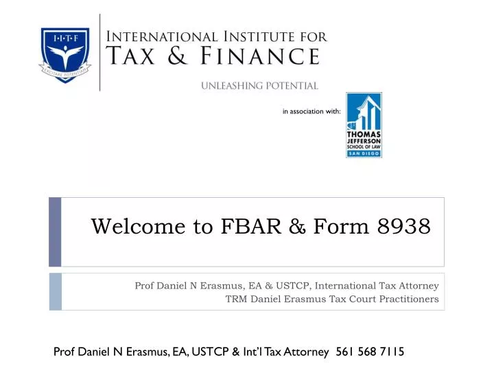 welcome to fbar form 8938