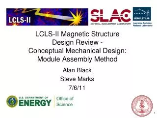 LCLS-II Magnetic Structure Design Review - Conceptual Mechanical Design: Module Assembly Method