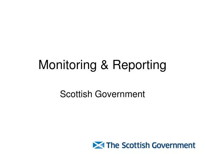 monitoring reporting