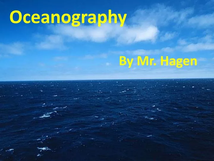 oceanography