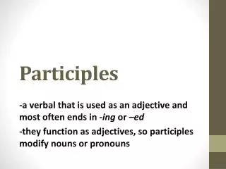 Participles