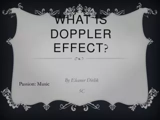 What is Doppler effect ?