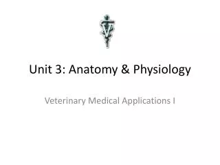 Unit 3: Anatomy &amp; Physiology