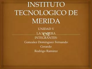 instituto tecnologico de merida