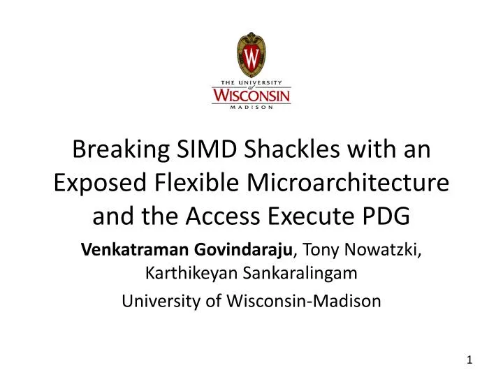 breaking simd shackles with an exposed flexible microarchitecture and the access execute pdg
