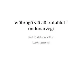 vi br g vi a skotahlut ndunarvegi