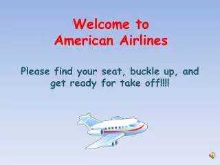 Welcome to American Airlines