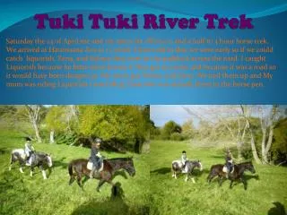 Tuki Tuki R iver Trek