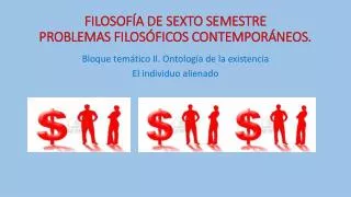 filosof a de sexto semestre problemas filos ficos contempor neos
