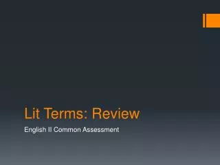 Lit Terms: Review