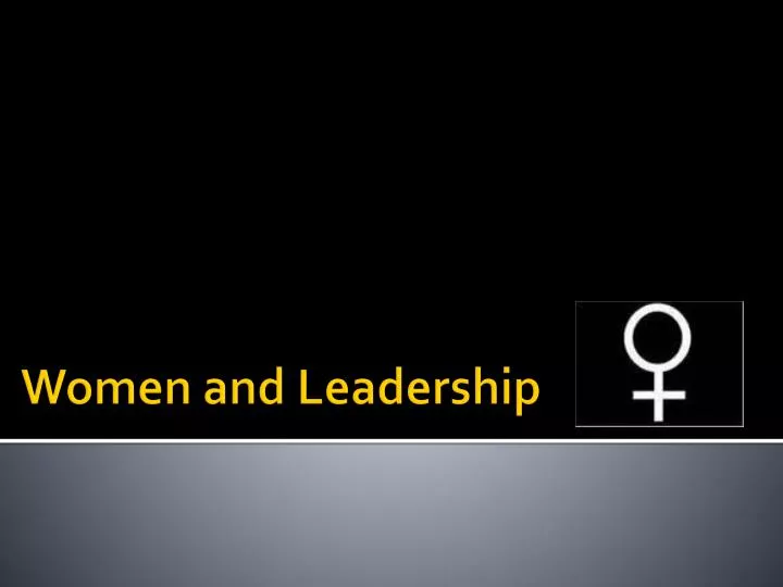 women and leadership