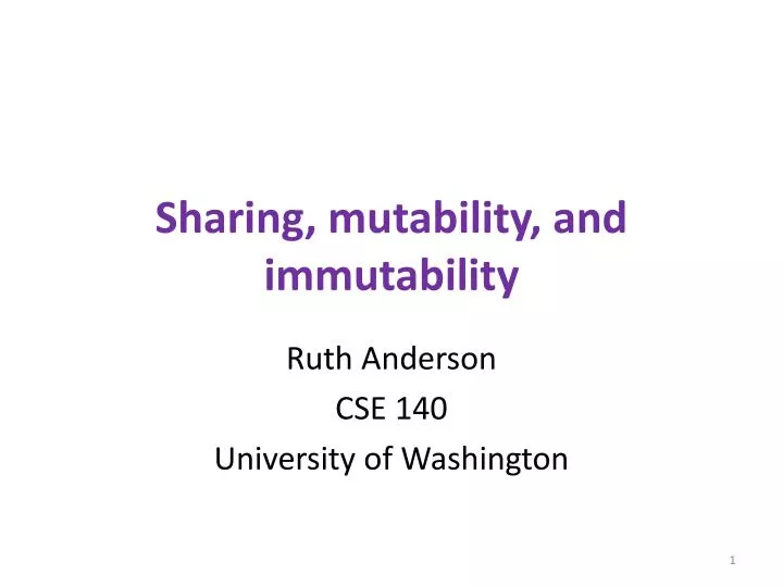 sharing mutability and immutability