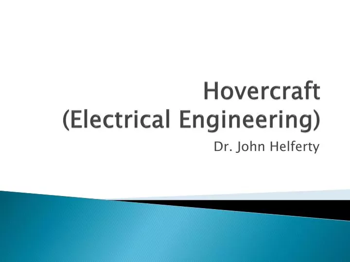 hovercraft electrical engineering