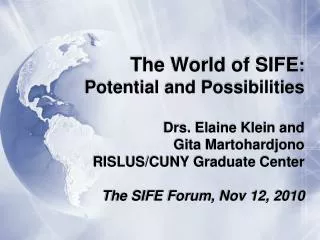 Official definition of SIFE