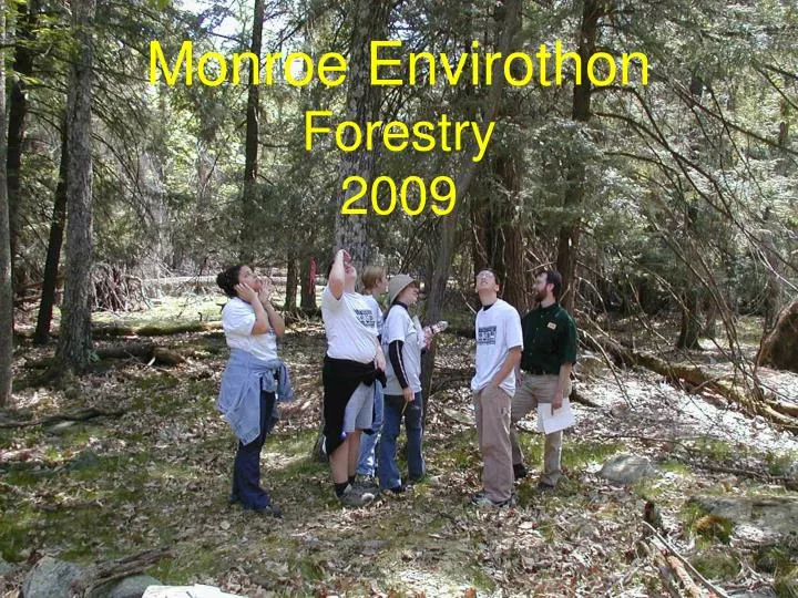 monroe envirothon forestry 2009