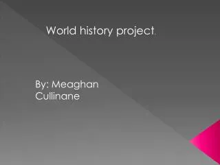 World history project .