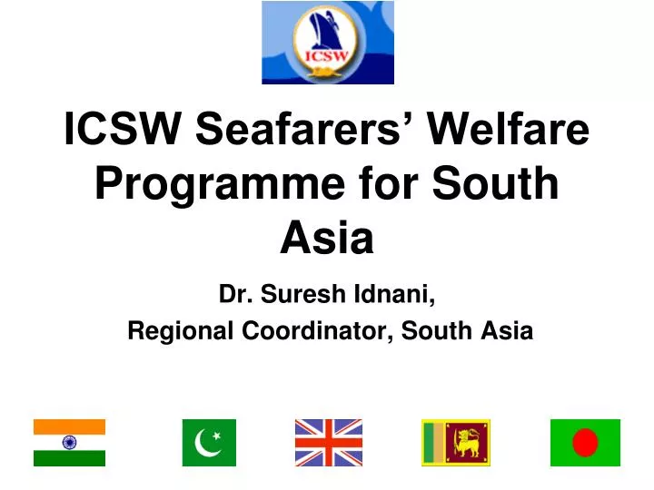 icsw seafarers welfare programme for south asia