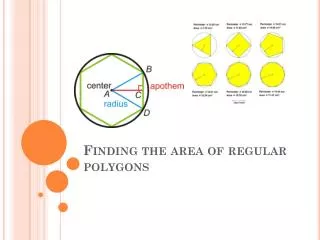 Finding the area of regular polygons