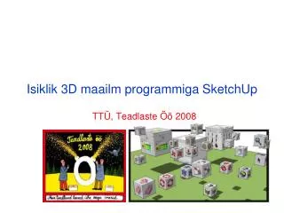 Isiklik 3D maailm programmiga SketchUp