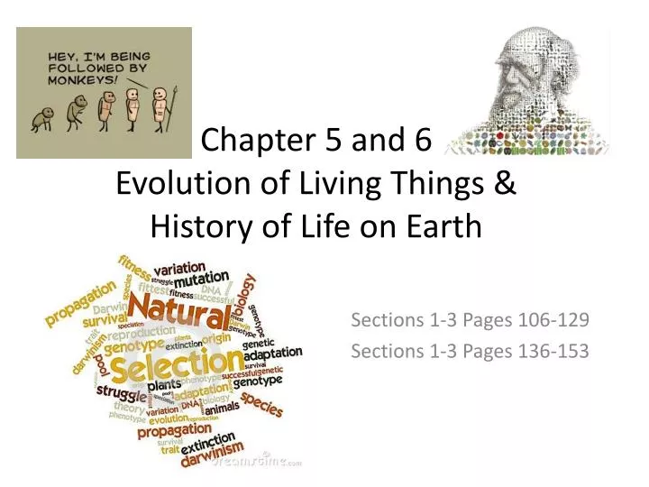 chapter 5 and 6 evolution of living things history of life on earth