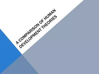 a comparison of human development theories