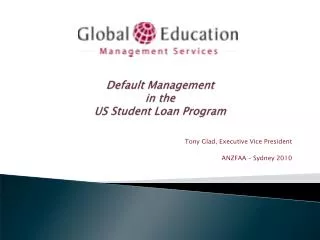 Default Management in the US Student Loan Program