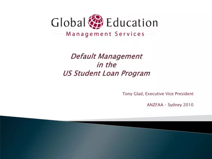 default management in the us student loan program