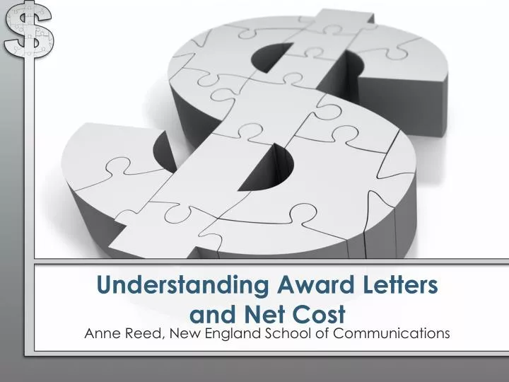 understanding award letters and net cost