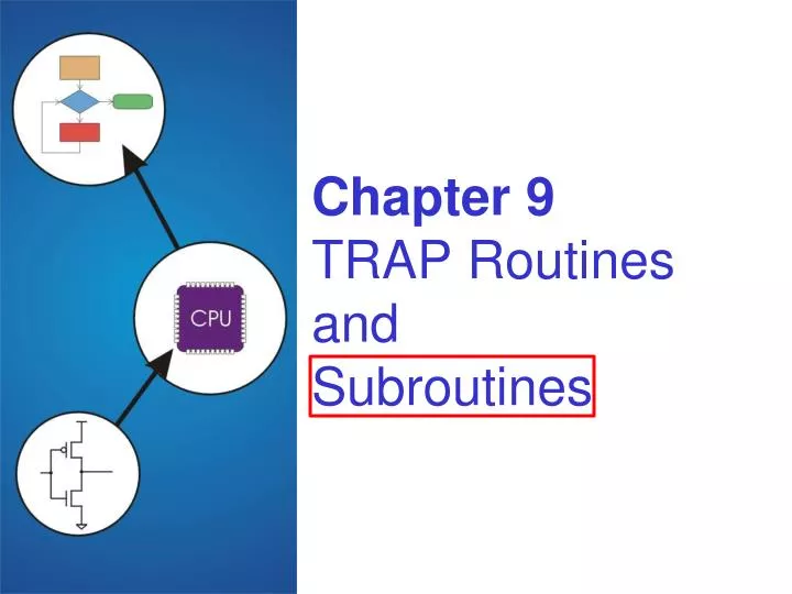 chapter 9 trap routines and subroutines