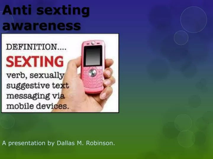 anti sexting awareness